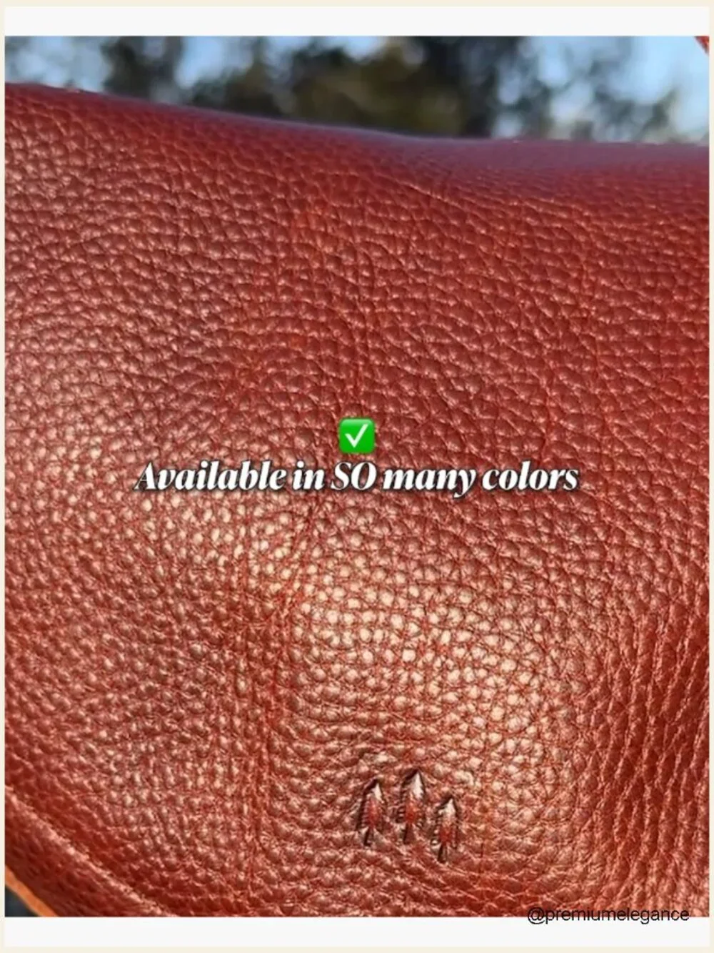 Full-Grain Leather Sling Bag with Adjustable Strap